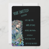 Aquarius Zodiac Einladung (Rückseite)