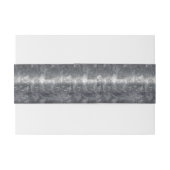 Aquarius Zodiac gestörter Silberstahlstil Einladungsbanderole (Rückseitenbeispiel)