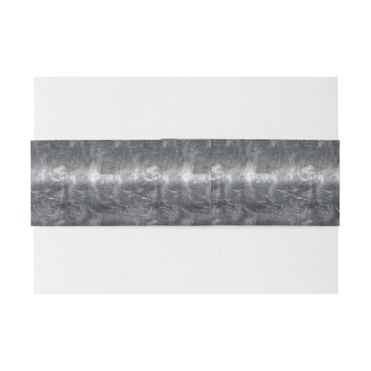 Aquarius Zodiac gestörter Silberstahlstil Einladungsbanderole (Rückseitenbeispiel)