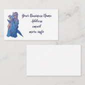 Aquarius Zodiac Goddess Belly Dancer Art Geburtsta Visitenkarte (Vorne/Hinten)