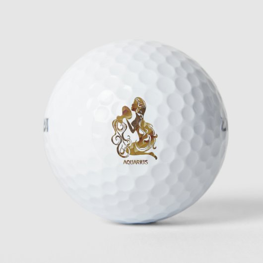 Aquarius Zodiac Golfball (Vorderseite)