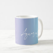 Aquarius zodiac horoscope star sign gradient kaffeetasse (VorderseiteRechts)