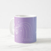 Aquarius zodiac horoscope star sign gradient kaffeetasse (Vorderseite Links)