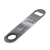 Aquarius Zodiac Industrial Silver Steel Speedflaschenöffner (Vorderseite Schrägansicht)
