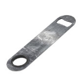 Aquarius Zodiac Industrial Silver Steel Speedflaschenöffner (Rückseite Schrägansicht)