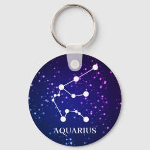 Aquarius Zodiac Konstellation Design Schlüsselanhänger