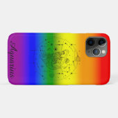 Aquarius Zodiac LGBTQ Rainbow Design Case-Mate iPhone Hülle (Rückseite (Horizontal))