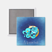 Aquarius zodiac-Magnet Magnet (Vorderseite/Rückseite)