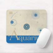 Aquarius Zodiac Mouse Pad Mousepad (Mit Mouse)