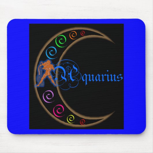 Aquarius Zodiac Mousepad (Vorne)
