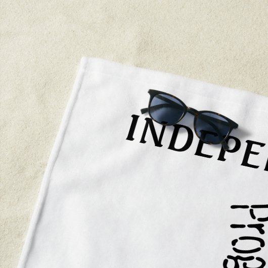 Aquarius Zodiac PERSONALISIERTER Trendtext Strandtuch (Beispiel)