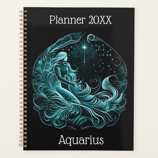 Aquarius Zodiac Planner Planer (Vorderseite)
