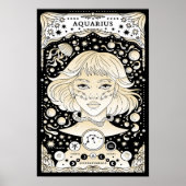 Aquarius Zodiac Poster - Innovativ und einzigartig (Vorne)
