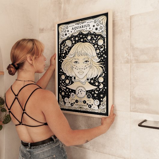 Aquarius Zodiac Poster - Innovativ und einzigartig