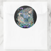 Aquarius Zodiac Runder Aufkleber (Tasche)