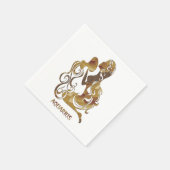 Aquarius Zodiac Serviette (Ecke)