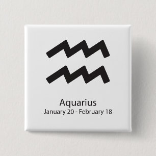 Aquarius Zodiac Sign 20. Januar - 18. Februar Button