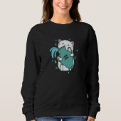 Aquarius Zodiac Sign as a Cat Horoscope Sweatshirt (Vorderseite)