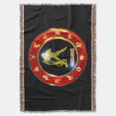 Aquarius Zodiac Sign Astrologie Decke (Vorderseite Vertikal)