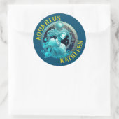 Aquarius Zodiac Sign Astrologie Sticker (Tasche)