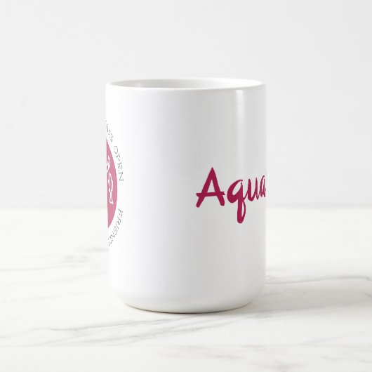 Aquarius Zodiac Sign Astrologie Trait Kaffee Kaffeetasse (Mittel)