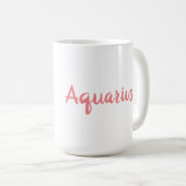 Aquarius Zodiac Sign Astrologie Trait Kaffee Kaffeetasse (VorderseiteRechts)