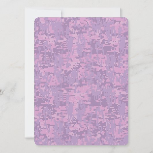 Aquarius Zodiac Sign auf Fuchsia digitale Camoufla (Rückseite)