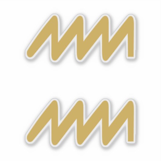 Aquarius Zodiac Sign Aufkleber (Vorderseite)