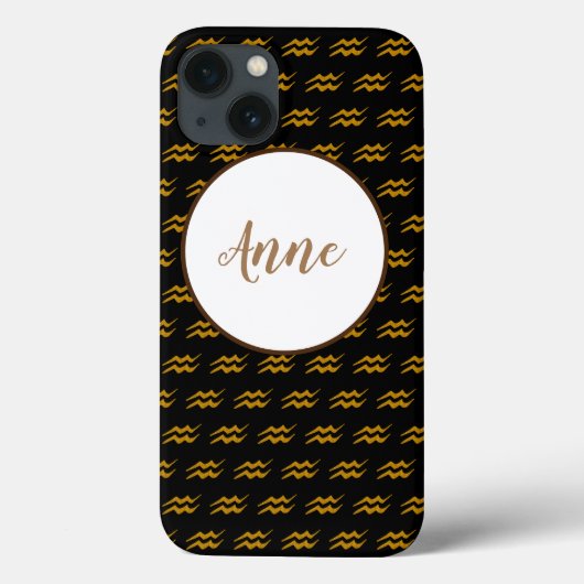 Aquarius Zodiac Sign Case-Mate iPhone Hülle (Rückseite)