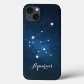 Aquarius Zodiac Sign Constellation Case-Mate iPhone Hülle (Rückseite)