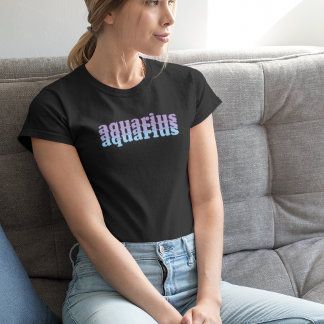 Aquarius Zodiac Sign | Farbe des blauen Powers T-Shirt