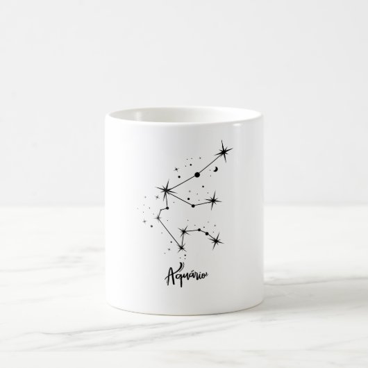 Aquarius Zodiac Sign Geschenk Aquarius Geburtstags Kaffeetasse (Mittel)