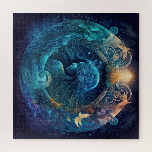 Aquarius Zodiac Sign Jigsaw Puzzle (Horizontal)