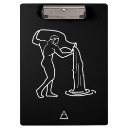 Aquarius Zodiac Sign - Klemmbrett