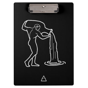 Aquarius Zodiac Sign - Klemmbrett