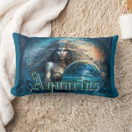 Aquarius Zodiac Sign Lendenkissen