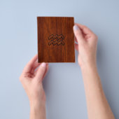 Aquarius Zodiac Sign Mahogany Style Flyer (Gruppe)