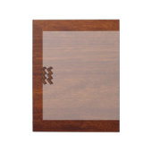 Aquarius Zodiac Sign Mahogany Style Notizblock (Rotiert)