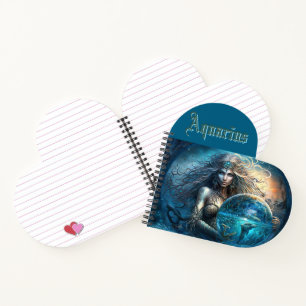 Aquarius Zodiac Sign Notizblock