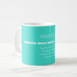 AQUARIUS Zodiac Sign Personality Traits Kaffeetasse