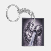 aquarius zodiac sign schlüsselanhänger (Vorderseite links)