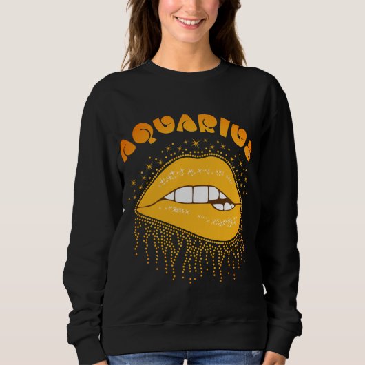 Aquarius Zodiac Sign Sweatshirt (Vorderseite)