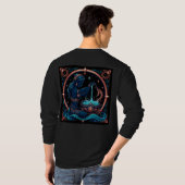 Aquarius Zodiac Sign T-Shirt (Schwarz voll)