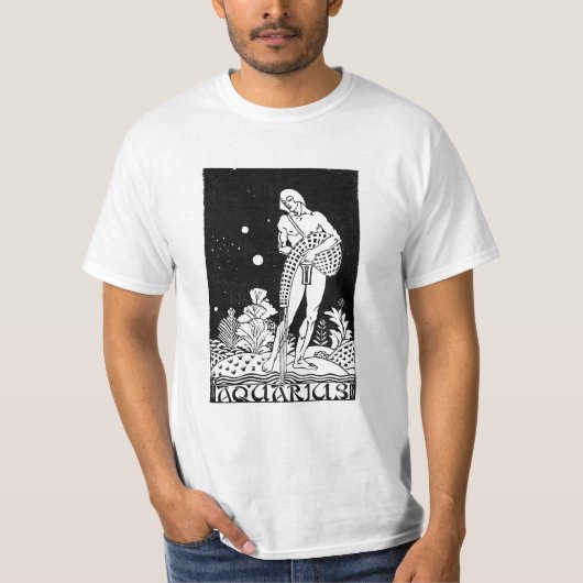 Aquarius Zodiac Sign T-Shirt (Vorderseite)