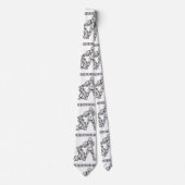 Aquarius Zodiac Sign Tie Krawatte (Vorderseite)
