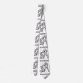 Aquarius Zodiac Sign Tie Krawatte (Rückseite)