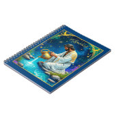 Aquarius Zodiac Sign Under a Starry Sky Notizblock (Linke Seite)