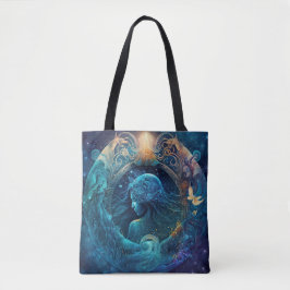 Aquarius Zodiac Sign Watercolor Design Tasche