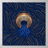 Aquarius Zodiac Sign | Zodiac Digital Print Poster (Vorne)