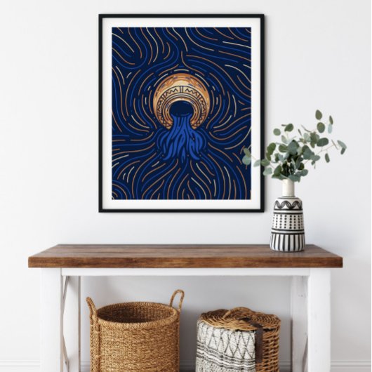 Aquarius Zodiac Sign | Zodiac Digital Print Poster